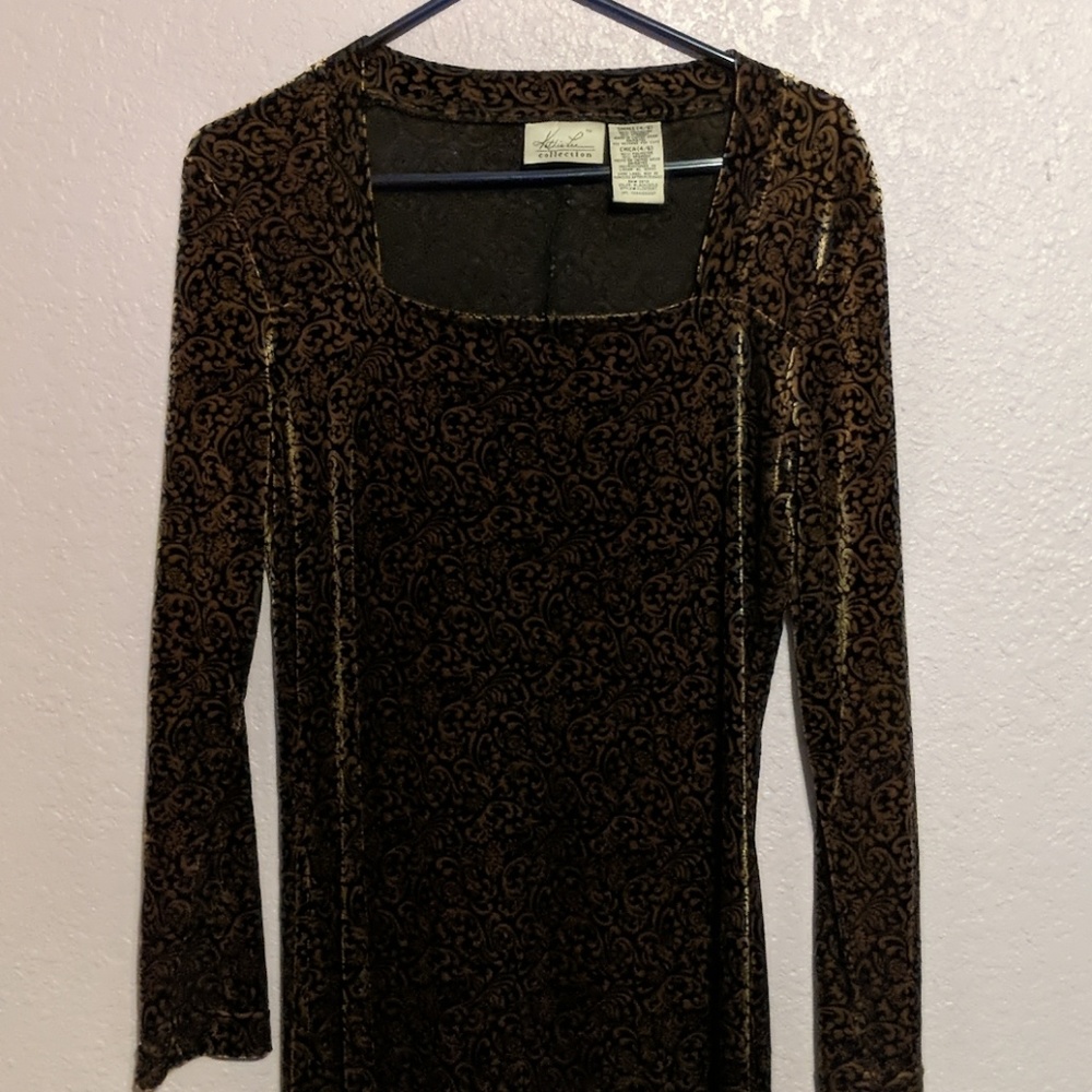 Kathie Lee Velvet Dress